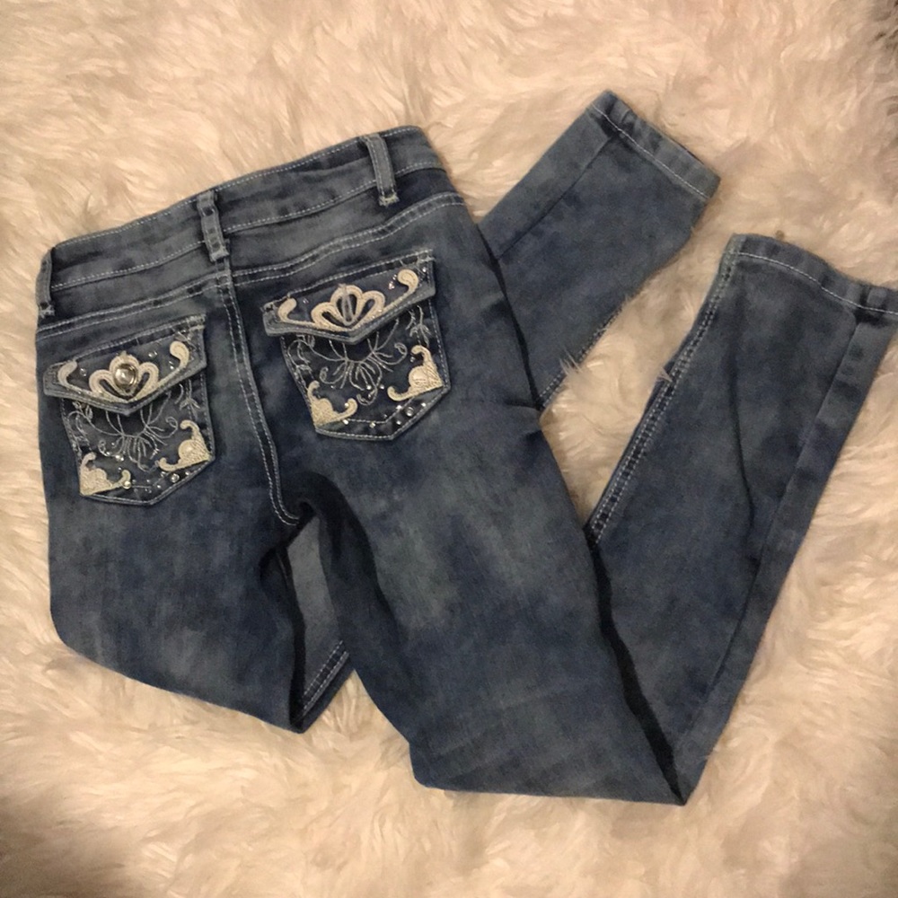 Revolution by Revolt Girls Bling Skinny Jeans